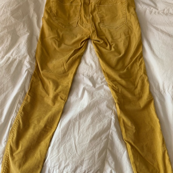 Madewell Skinny Cropped Corduroy yellow Pants - Picture 11 of 12